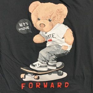 Cute Bear Let's Move Forward T-Shirt